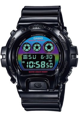 Casio G-Shock Digital Herrenuhr Schwarz/ Regenbogen DW-6900RGB-1ER
