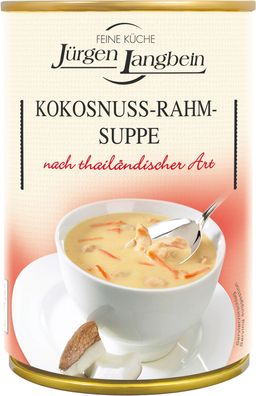 Kokosnussrahm-Suppe