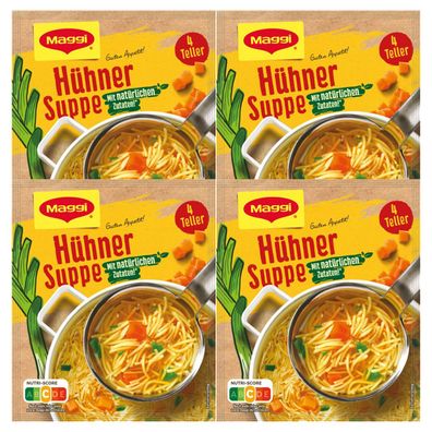 Maggi Guten Appetit Hühner Suppe mit natürlichen Zutaten 60g 4er Pack