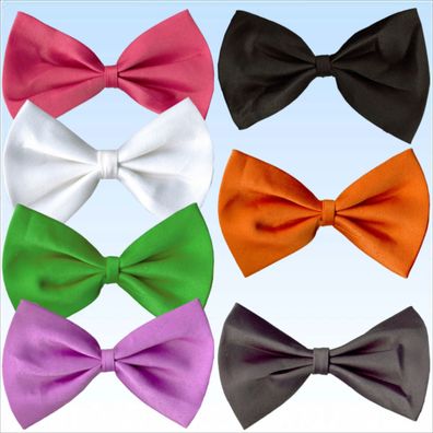 6 elegante Fliegen viele Farben verstellbar Krawatten Fliege Krawatte Herren Damen