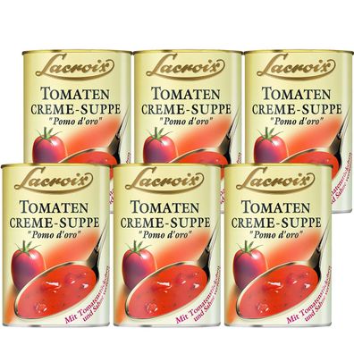 Lacroix Tomaten Cremesuppe fruchtig tomatig tafelfertig 400ml 6er Pack