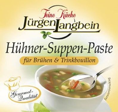 Jürgen Langbein Hühner Suppen Paste mit Hühnerfleisch 50g 10er Pack