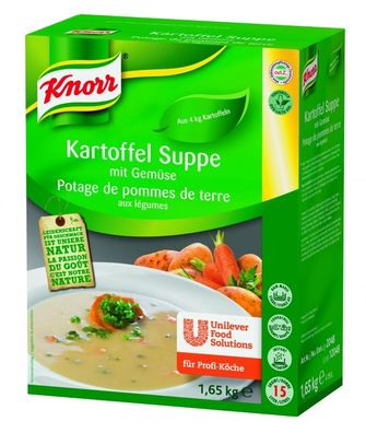 Knorr Kartoffel Suppe mit Gemüse vegetarisch für Profi Köche 1650g