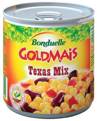 Bonduelle Goldmais Texas Mix mit Bohnen und Paprika Stückchen 300g