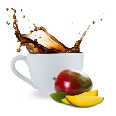 Kaffee mit Mango Geschmack