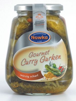 Nowka Gourmet Curry-Gurke 530g