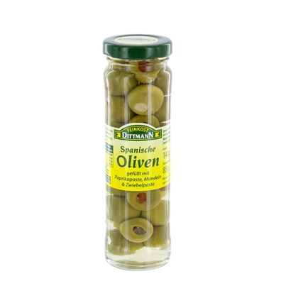 Feinkost Dittmann Spanische Oliven mit pikanter Füllung 140g