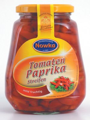 Nowka Tomatenpaprika geschnitten mild fruchtig 580ml