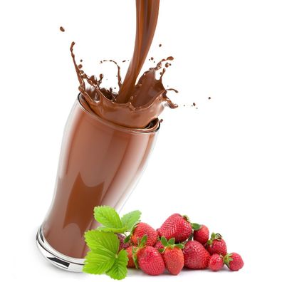 Kakao mit Erdbeere Geschmack