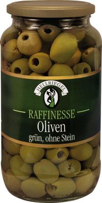 Raffinesse Grüne Oliven ohne Stein