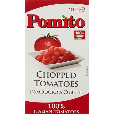 Pomito Tomatenfruchtfleisch in Stücken Tomaten aus Italien 1000g