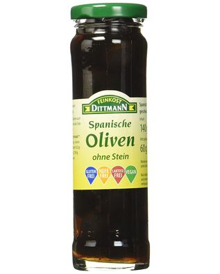 Feinkost Dittmann Spanische Oliven Schwarz ohne Stein 140g 6er Pack