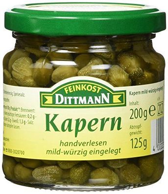 Feinkost Dittmann Kapern, 3er Pack (3 x 200 g)