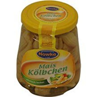 Nowka Maiskölbchen Füllmenge 330g Abtropfgewicht 190g Behältergröße 370ml