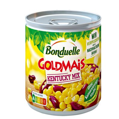 Bonduelle Goldmais Kentucky Mix mit feinen Kidneybohnen 170g 6er Pack