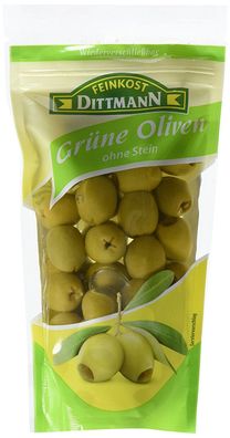 Feinkost Dittmann Grüne Oliven ohne Stein, 10er Pack (10 x 270 g)