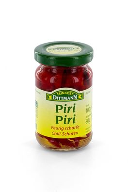 Feinkost Dittmann Piri-Piri, Feurig scharfe Chillischoten, 6er Pack (6 x 100 g)