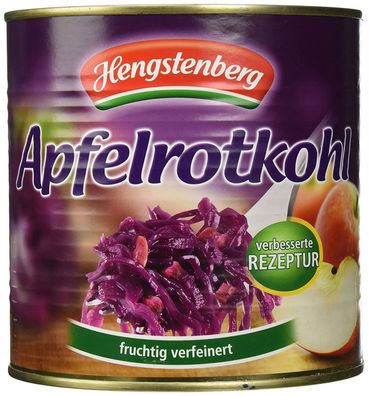 Hengstenberg Mildessa Apfelrotkohl in der Dose vegan Glutenfrei 2520g