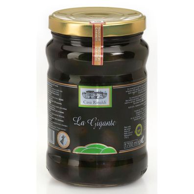 Casa Rinaldi Der Riese La Bella di Cerignola DOP Schwarze Oliven 1680g