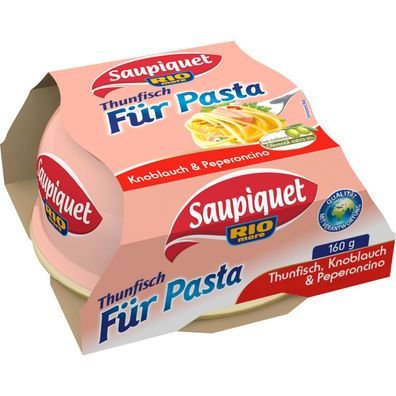 Saupiquet Thunfisch Per Pasta mit Knoblauch und Peperoncino 160g