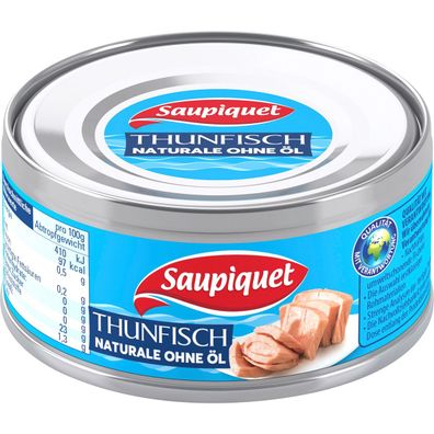 Saupiquet Thunfisch naturale ohne Öl Thunfisch in Stücken Dose 185g