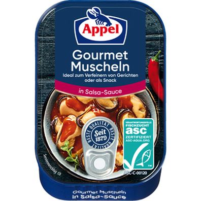 Appel Gourmet Muscheln in pikanter Salsa Sauce zum Verfeinern 100g