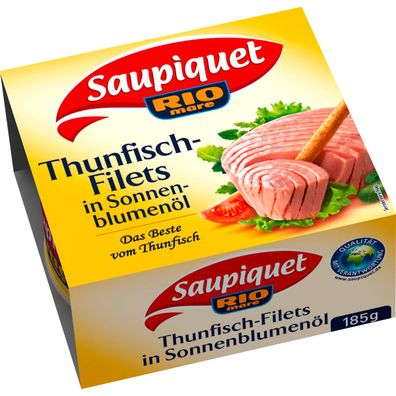 Saupiquet Thunfisch Filets in Sonnenblumenoel in der Dose 185g