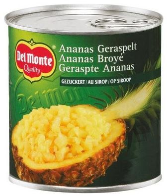 Del Monte Ananas geraspelt und gezuckert Dose 446ml 6er Pack