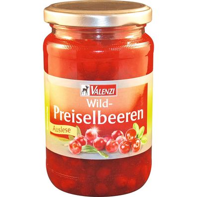 Valenzi Wild Preiselbeeren Auslese fruchtig süss im Glas 400g