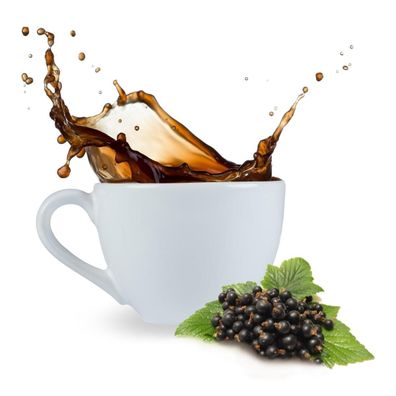 Kaffee mit Schwarze Johannisbeeren Geschmack