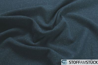 Stoff Wolle Baumwolle Polyester Nylon Seide Leinwand marine Melange JAB Anstoetz