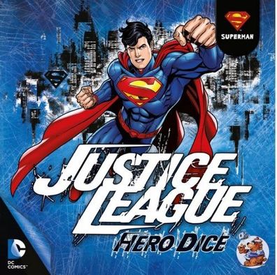 Asmodee - Justice League: Hero Dice - Superman Set Englisch