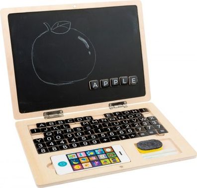 Legler Holz-Laptop mit Magnet-Tafel - small foot
