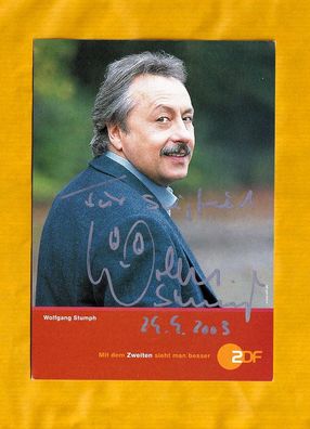 Wolfgang Stumph ( deutscher Schauspieler ) Autogrammkarte pers. signiert