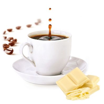 Weiße Schokolade Espresso Pulver gemahlen