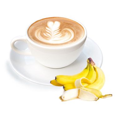 Cappuccino mit Banane Geschmack