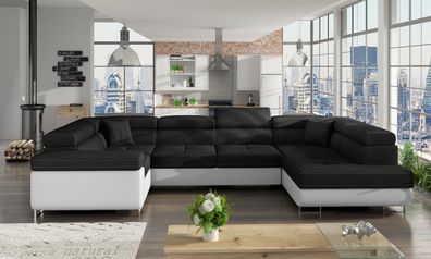 Letto U Couchgarnitur Sofa Couch Schlaffunktion Bettkasten sofort lieferbar