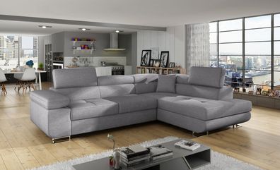 Couchgarnitur Sofa Couch Anton mit Schlaffunktion Bettkasten sofort lieferbar