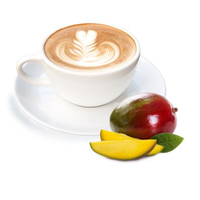Cappuccino mit Mango Geschmack