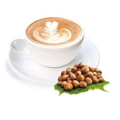Cappuccino mit Haselnuss Geschmack