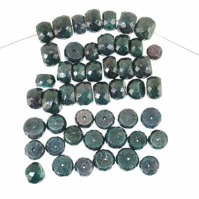 Grüne Opak Saphire Beads gebohrt ca. 8-10 mm (CM1726)