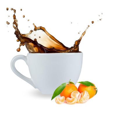 Kaffee mit Mandarine Geschmack