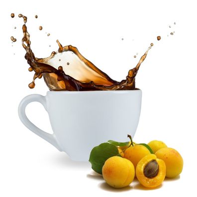 Kaffee mit Aprikose Geschmack