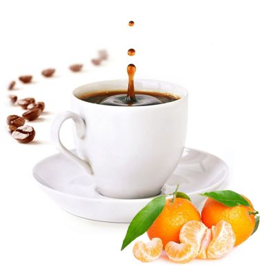 Espresso mit Mandarine Geschmack