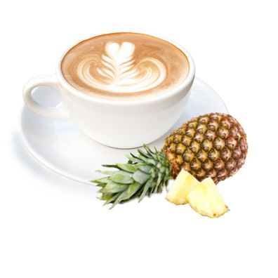 Cappuccino mit Ananas Geschmack