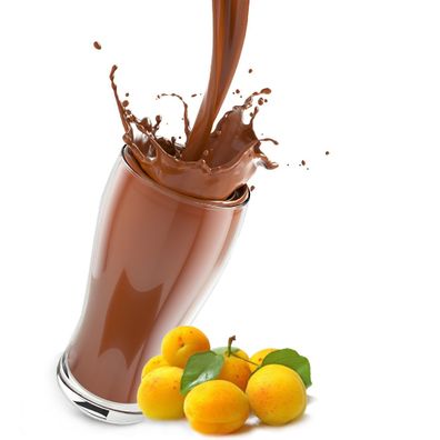 Kakao mit Aprikosen Geschmack
