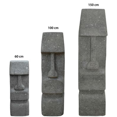 Garten Spulptur Moai Figur Tumakuru