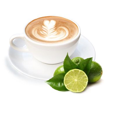 Cappuccino mit Limetten Geschmack