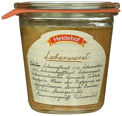 Heidehof Leberwurst im Weckglas, 6er Pack (6 x 200 g)