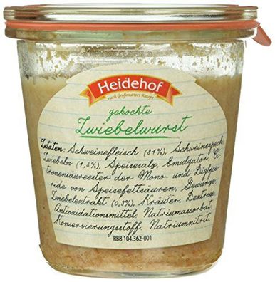 Heidehof Zwiebelwurst im Weck, 6er Pack (6 x 200 g)